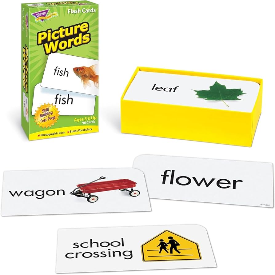 トレンド　Picture Words フラッシュカード　8種 Amazon.com: Trend Enterprises: Picture Words Skill Drill
